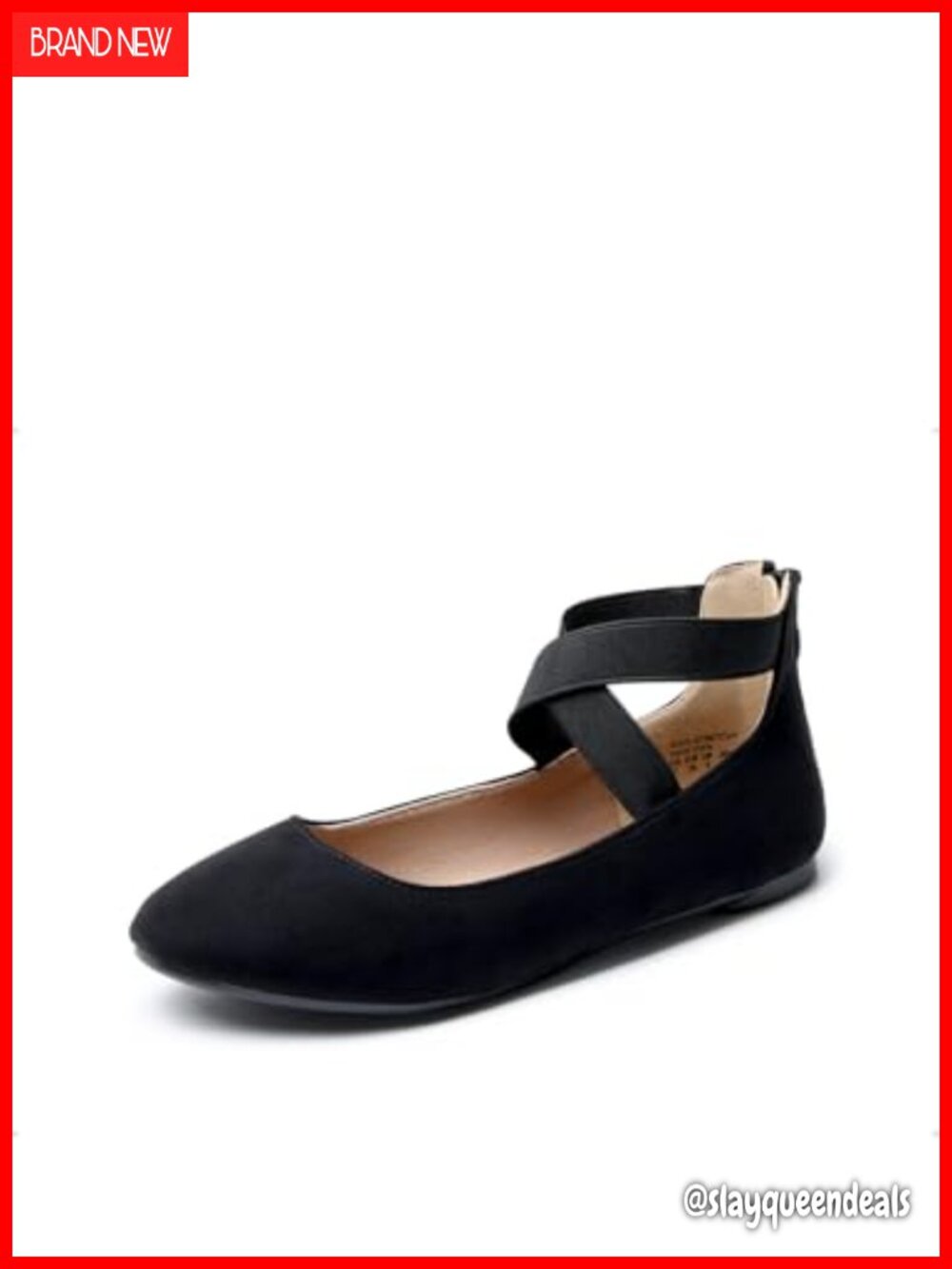Women's Ankle Strap Ballet Flats Round Toe Comfortable Casual Shoes